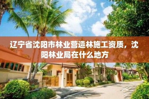辽宁省沈阳市林业营造林施工资质,沈阳林业局在什么地方