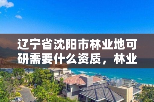 辽宁省沈阳市林业地可研需要什么资质,林业用地可行性研究报告