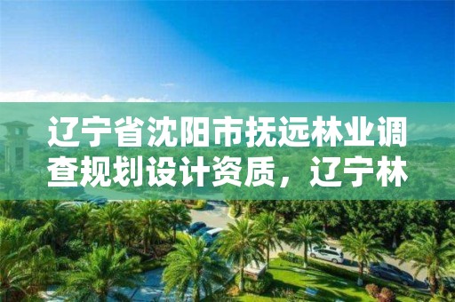 辽宁省沈阳市抚远林业调查规划设计资质,辽宁林业调查规划院