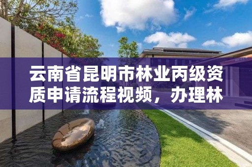 云南省昆明市林业丙级资质申请流程视频,办理林业造林丙级资质费用