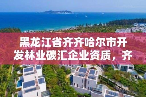 黑龙江省齐齐哈尔市开发林业碳汇企业资质,齐齐哈尔林业局吴寒