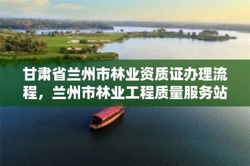 甘肃省兰州市林业资质证办理流程,兰州市林业工程质量服务站