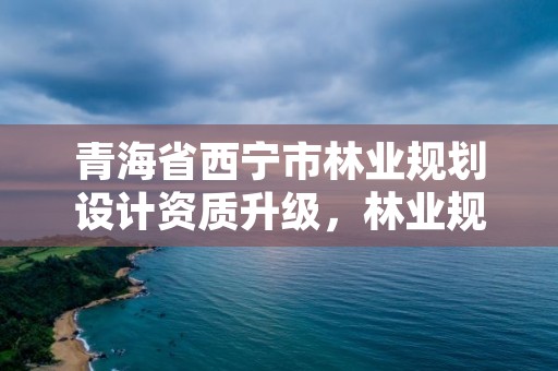 青海省西宁市林业规划设计资质升级，林业规划设计资质标准