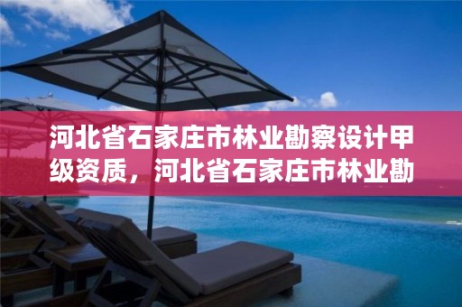 河北省石家庄市林业勘察设计甲级资质，河北省石家庄市林业勘察设计甲级资质企业名单