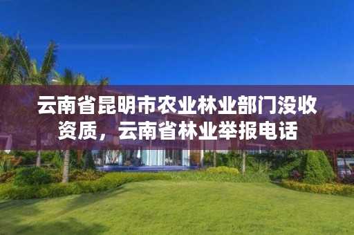 云南省昆明市农业林业部门没收资质,云南省林业举报电话