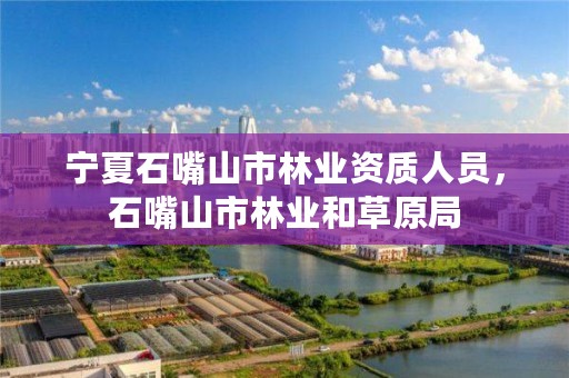 宁夏石嘴山市林业资质人员,石嘴山市林业和草原局