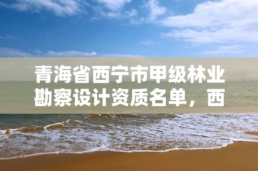 青海省西宁市甲级林业勘察设计资质名单，西宁市林业局招聘2020年