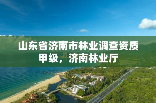山东省济南市林业调查资质甲级,济南林业厅