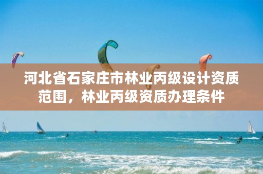 河北省石家庄市林业丙级设计资质范围，林业丙级资质办理条件