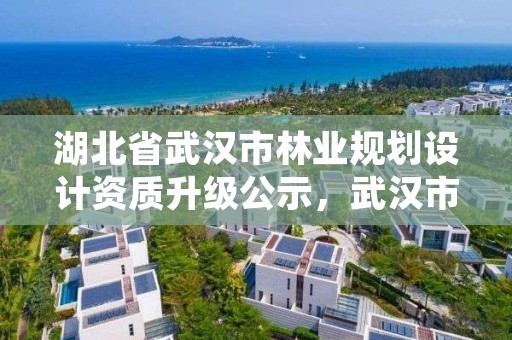 湖北省武汉市林业规划设计资质升级公示，武汉市园林和林业局规划建设处