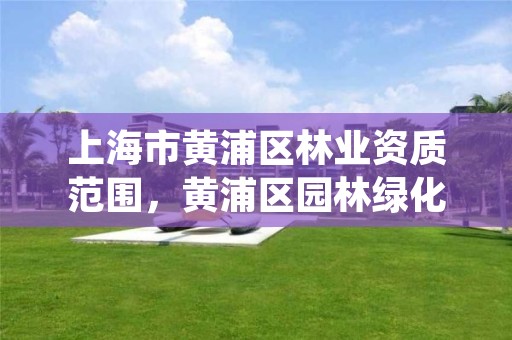 上海市黄浦区林业资质范围,黄浦区园林绿化管理局
