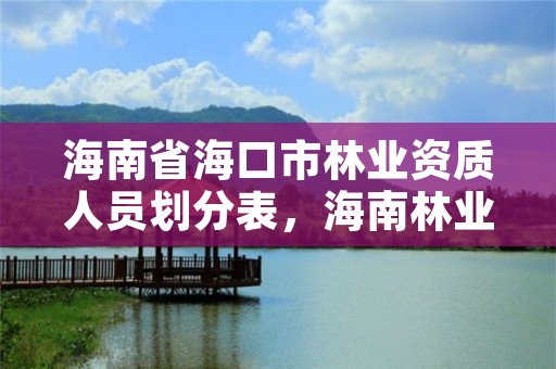 海南省海口市林业资质人员划分表,海南林业局官网