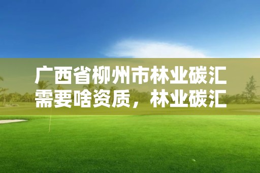 广西省柳州市林业碳汇需要啥资质,林业碳汇项目是怎样设骗局的