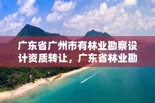 广东省广州市有林业勘察设计资质转让,广东省林业勘测设计院