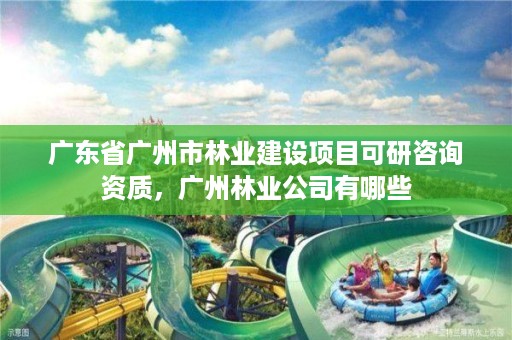 广东省广州市林业建设项目可研咨询资质,广州林业公司有哪些