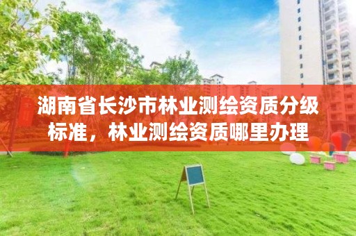 湖南省长沙市林业测绘资质分级标准,林业测绘资质哪里办理