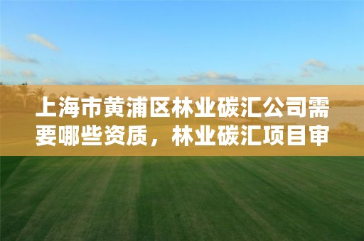 上海市黄浦区林业碳汇公司需要哪些资质,林业碳汇项目审定和核证指南