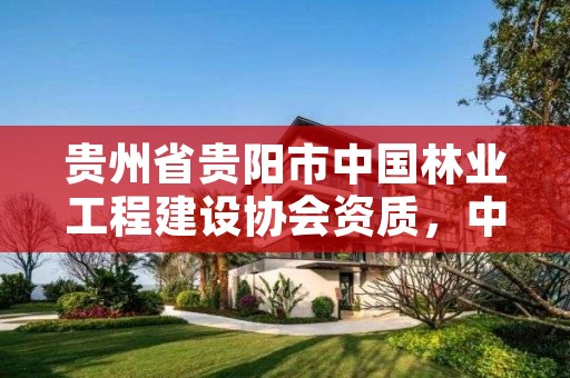 贵州省贵阳市中国林业工程建设协会资质,中国林业建设协会收费标准