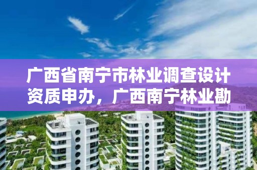 广西省南宁市林业调查设计资质申办,广西南宁林业勘测设计院