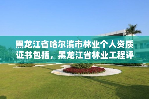 黑龙江省哈尔滨市林业个人资质证书包括,黑龙江省林业工程评审条例