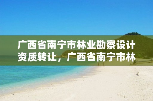 广西省南宁市林业勘察设计资质转让,广西省南宁市林业勘察设计资质转让公示