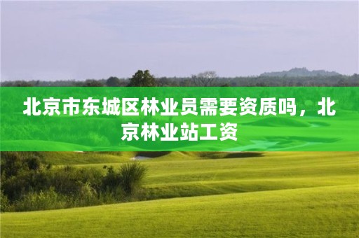 北京市东城区林业员需要资质吗,北京林业站工资