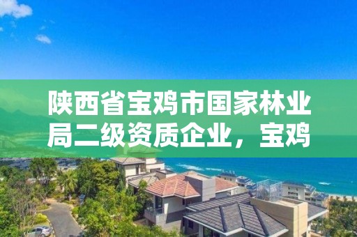 陕西省宝鸡市国家林业局二级资质企业,宝鸡林业局在哪