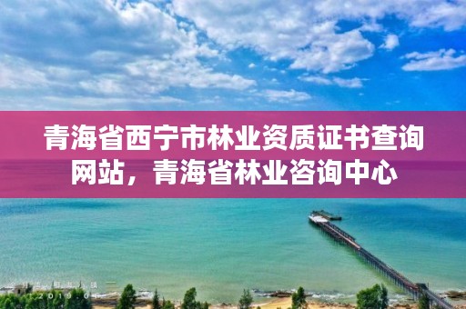 青海省西宁市林业资质证书查询网站，青海省林业咨询中心