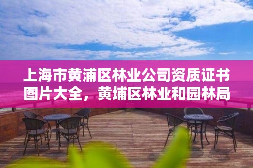 上海市黄浦区林业公司资质证书图片大全,黄埔区林业和园林局