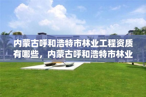 内蒙古呼和浩特市林业工程资质有哪些,内蒙古呼和浩特市林业工程资质有哪些公司