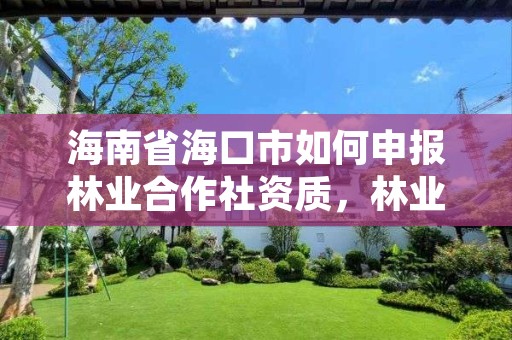 海南省海口市如何申报林业合作社资质,林业专业合作社申请