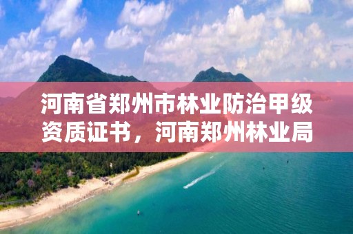 河南省郑州市林业防治甲级资质证书,河南郑州林业局