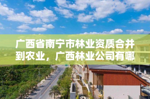 广西省南宁市林业资质合并到农业,广西林业公司有哪些