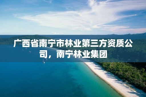 广西省南宁市林业第三方资质公司,南宁林业集团
