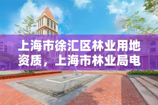 上海市徐汇区林业用地资质,上海市林业局电话号码