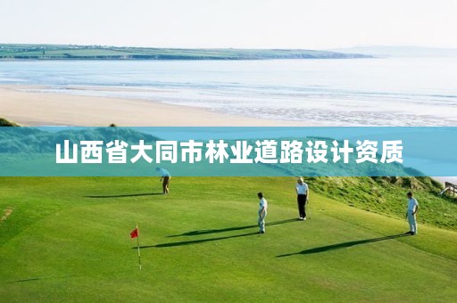 山西省大同市林业道路设计资质