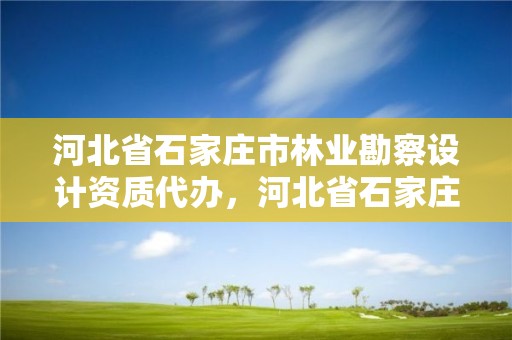 河北省石家庄市林业勘察设计资质代办，河北省石家庄市林业勘察设计资质代办电话