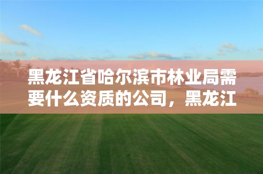 黑龙江省哈尔滨市林业局需要什么资质的公司,黑龙江省林业局都有什么部门