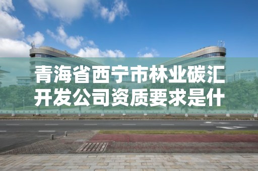 青海省西宁市林业碳汇开发公司资质要求是什么,林业碳汇项目审定和核证指南