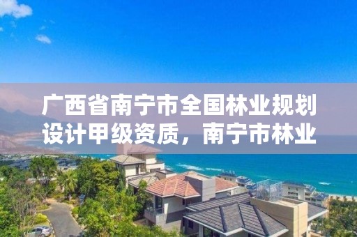 广西省南宁市全国林业规划设计甲级资质,南宁市林业设计院