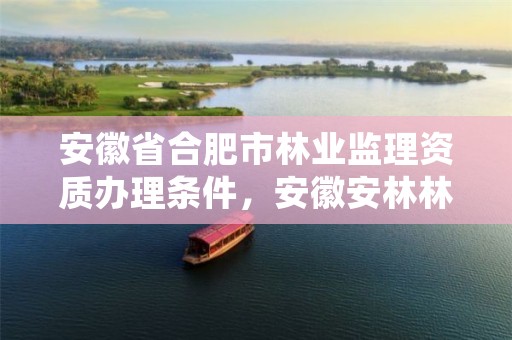 安徽省合肥市林业监理资质办理条件,安徽安林林业工程监理公司