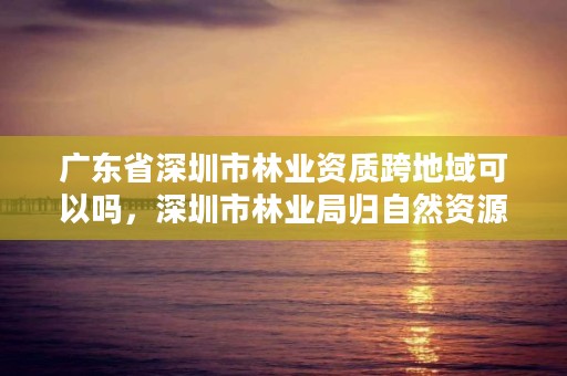 广东省深圳市林业资质跨地域可以吗,深圳市林业局归自然资源局管吗