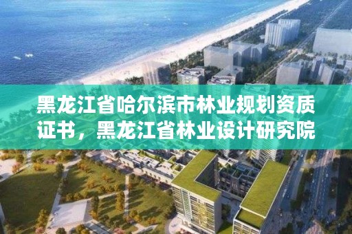 黑龙江省哈尔滨市林业规划资质证书,黑龙江省林业设计研究院资质