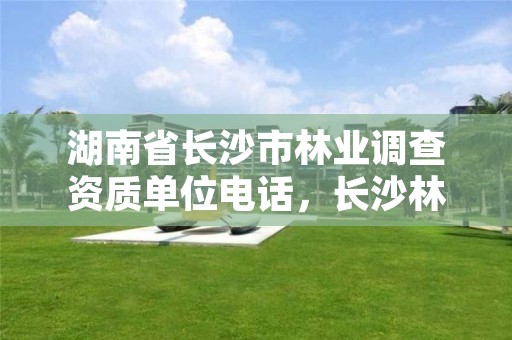 湖南省长沙市林业调查资质单位电话,长沙林业局电话号码