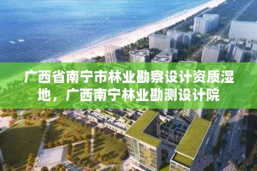 广西省南宁市林业勘察设计资质湿地,广西南宁林业勘测设计院