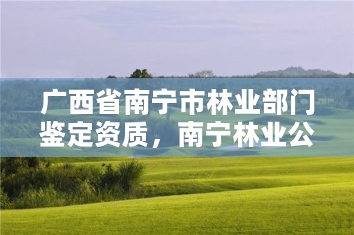 广西省南宁市林业部门鉴定资质,南宁林业公司
