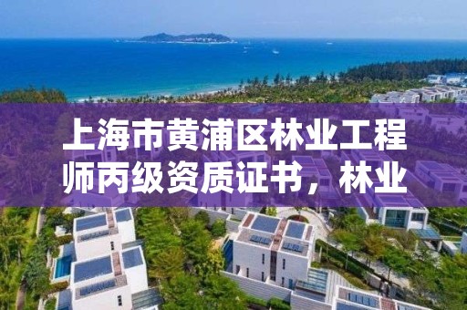 上海市黄浦区林业工程师丙级资质证书,林业工程师资格证书查询