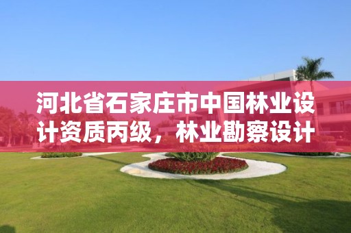 河北省石家庄市中国林业设计资质丙级，林业勘察设计丙级资质