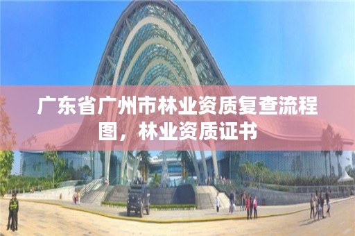 广东省广州市林业资质复查流程图,林业资质证书