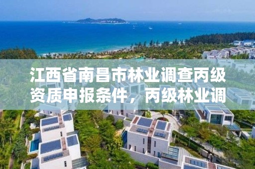 江西省南昌市林业调查丙级资质申报条件,丙级林业调查资质经营范围